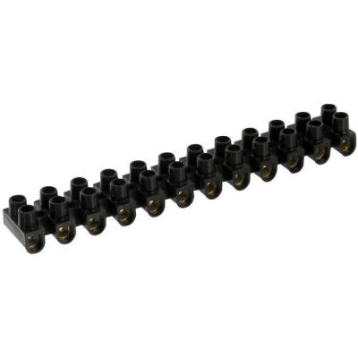  BARRETTE NOIR 4MM 12 BORNES 