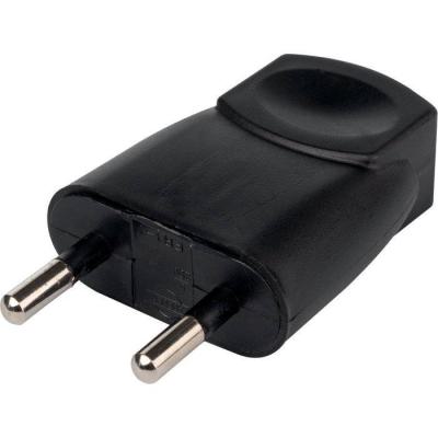 FICHE MALE 2P6A NOIR 9MM 