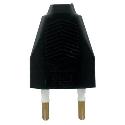  FICHE MALE 2P6A NOIR 9MM 