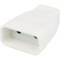  FICHE FEMELLE 2P6A BLANC 9MM 