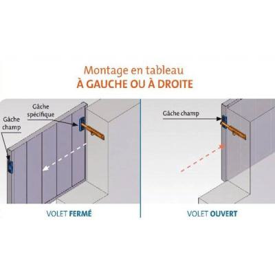  KIT VERROU TORPILLE VOLET COUL 