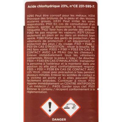  ACIDE CHLORYDRIQUE 23%      1L 