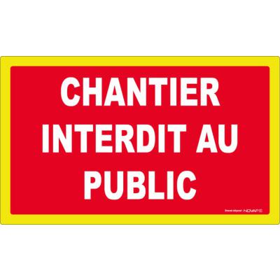  PANNEAU INTERDIT PUBLIC 