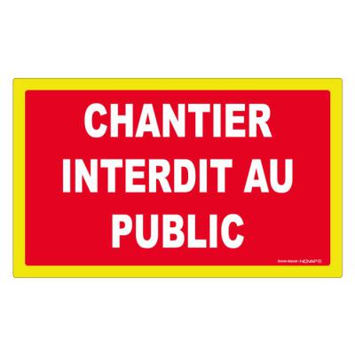  PANNEAU INTERDIT PUBLIC 