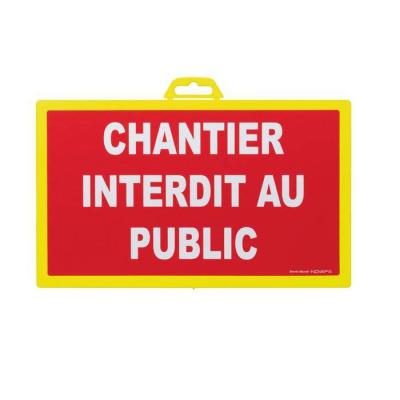  PANNEAU INTERDIT PUBLIC 