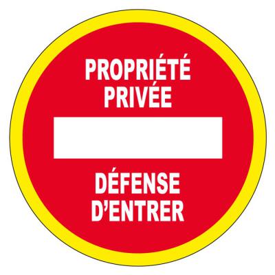  PANNEAU PROPRIETE PRIVEE 