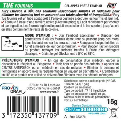  TUBE APPAT FOURMIS     15GR 