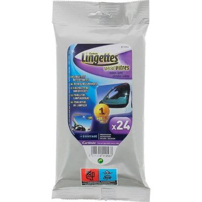  SACHET 24 LINGETTES VITRES 