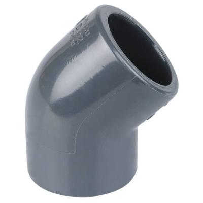  COUDE PVC A COLLER 45    D.25 