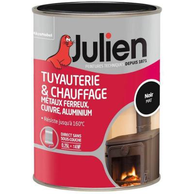  PEINT. CHAUFF. MAT NOIR 0.25L 