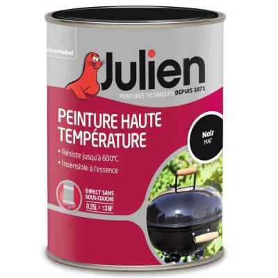  PEINT. HTE TEMP.MAT NOIR 0.25L 