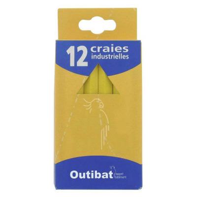  BOITE 12 CRAIES JAUNE 12CM 