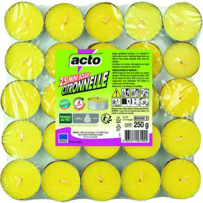  MINI BOUGIES CITRONELLE 