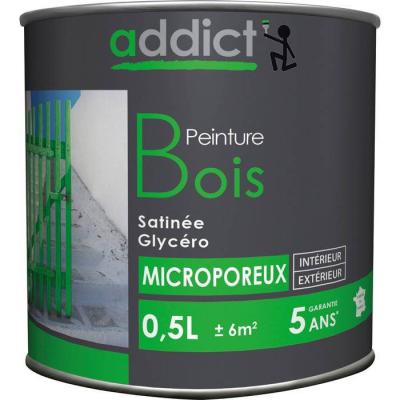  PEINT. BOIS 0.5L GRIS ANTHRACI 