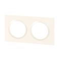 DOOXIE PLAQUE 2 POSTES BLANC 