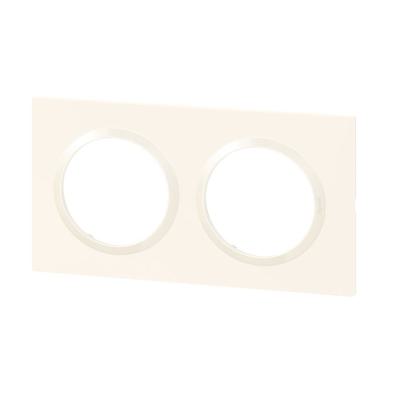  DOOXIE PLAQUE 2 POSTES BLANC 