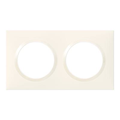  DOOXIE PLAQUE 2 POSTES BLANC 