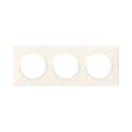  DOOXIE PLAQUE 3 POSTES BLANC 