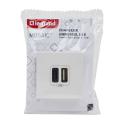  PRISE 2USB AC 3A CP BLC MOSAIC 