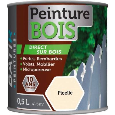 PEINT. BOIS SAT  0.5 L FICELLE 