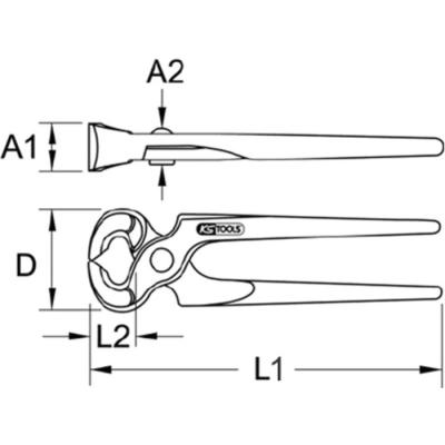 TENAILLES RUSSES 10   KS TOOLS 