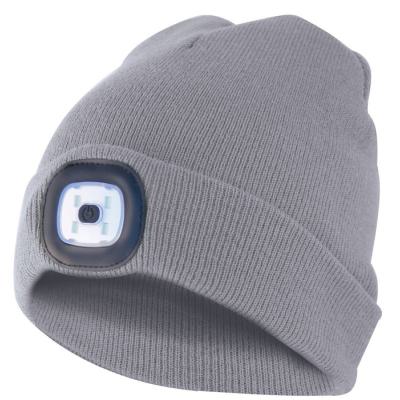  BONNET LED RECHARGEABLE GRIS 