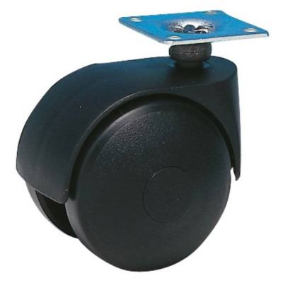  ROULETTE JUMELEE  PLATINE-40MM 