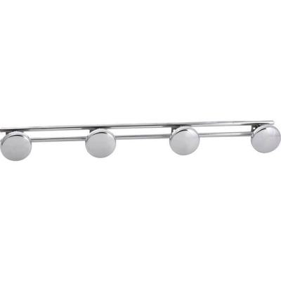  PORTE PEIGNOIR 4 TETE CHROMEE 