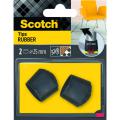  EMBOUT CAOU ENV NOIR 25MM 2PCE 