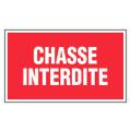  PLAQUE.SIG.CHASSE INTERDI GA12 