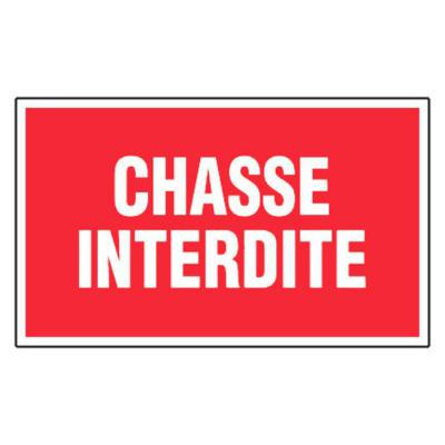  PLAQUE.SIG.CHASSE INTERDI GA12 