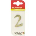  CHIFFRE RELIEF ADHESIF    OR 2 