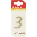  CHIFFRE RELIEF ADHESIF    OR 3 