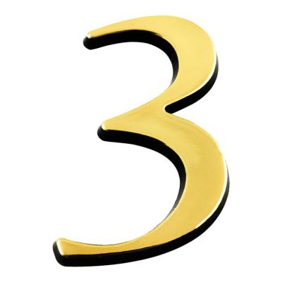  CHIFFRE RELIEF ADHESIF    OR 3 