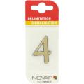  CHIFFRE RELIEF ADHESIF    OR 4 