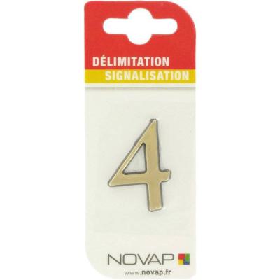  CHIFFRE RELIEF ADHESIF    OR 4 