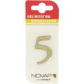  CHIFFRE RELIEF ADHESIF    OR 5 