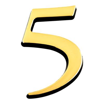  CHIFFRE RELIEF ADHESIF    OR 5 