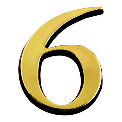  CHIFFRE RELIEF ADHESIF    OR 6 