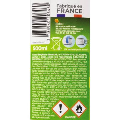  ALCOOL MENAGE CITRON 500ML 