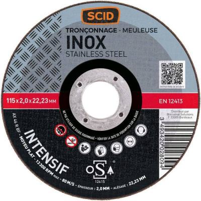  DISQ.TRONC.INOX SILVER 115X2 