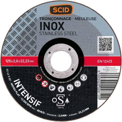  DISQ.TRONC.INOX SILVER 125X2 