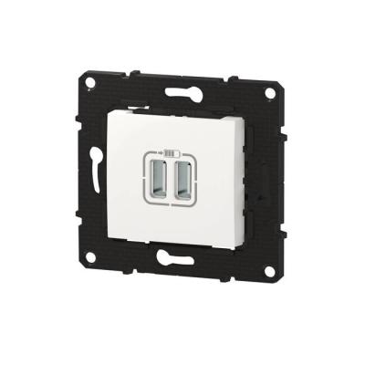  CHARG 2USB A+A 3A 15W NEIGE  ! 