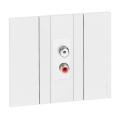  LNW PRISE 2XRCA 1M BLANC 