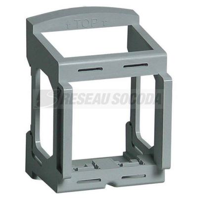  L/L SUPPORT 2MOD POUR RAIL DIN 