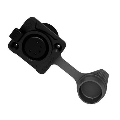  EMBASE XLR 5 PTS FEMELLE NOIRE 