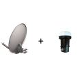  KIT PARA ACIER 80cm+LNB SINGLE 