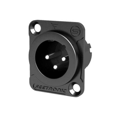  EMBASE XLR MALE 3 POINTS NOIRE 