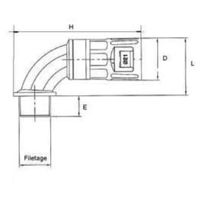  Coude � 90� CAPRILOK Standard 