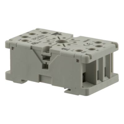  SOCLE 8 POLES RAIL DIN 